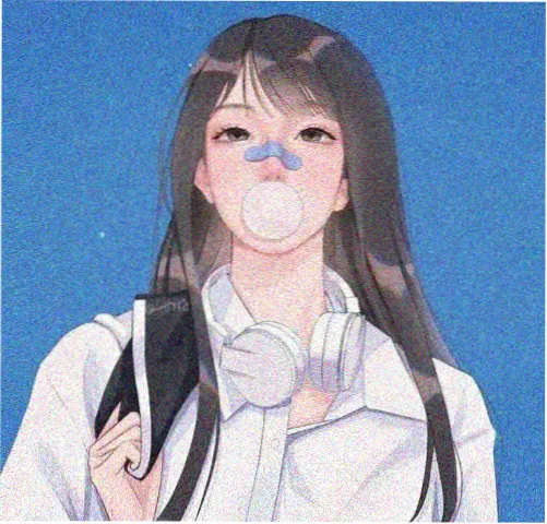 听众头像：捧着热茶的插画人物